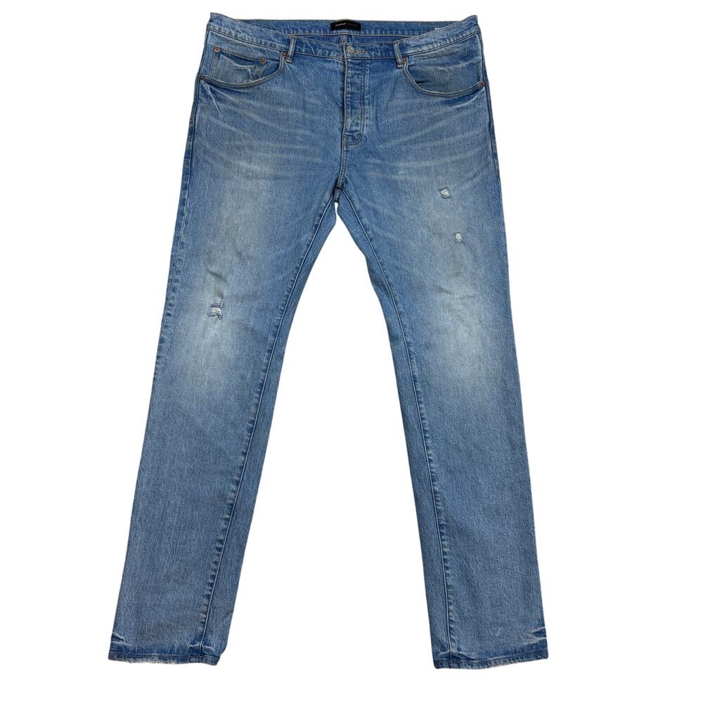 Purple Brand P001 Slim Fit Low Rise Slim Leg Jeans Men's 40x35